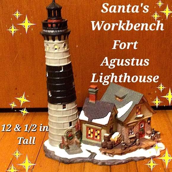 Vintage Santa’s Workbench Sea Signal  Lighthouse - Picture 4 of 7